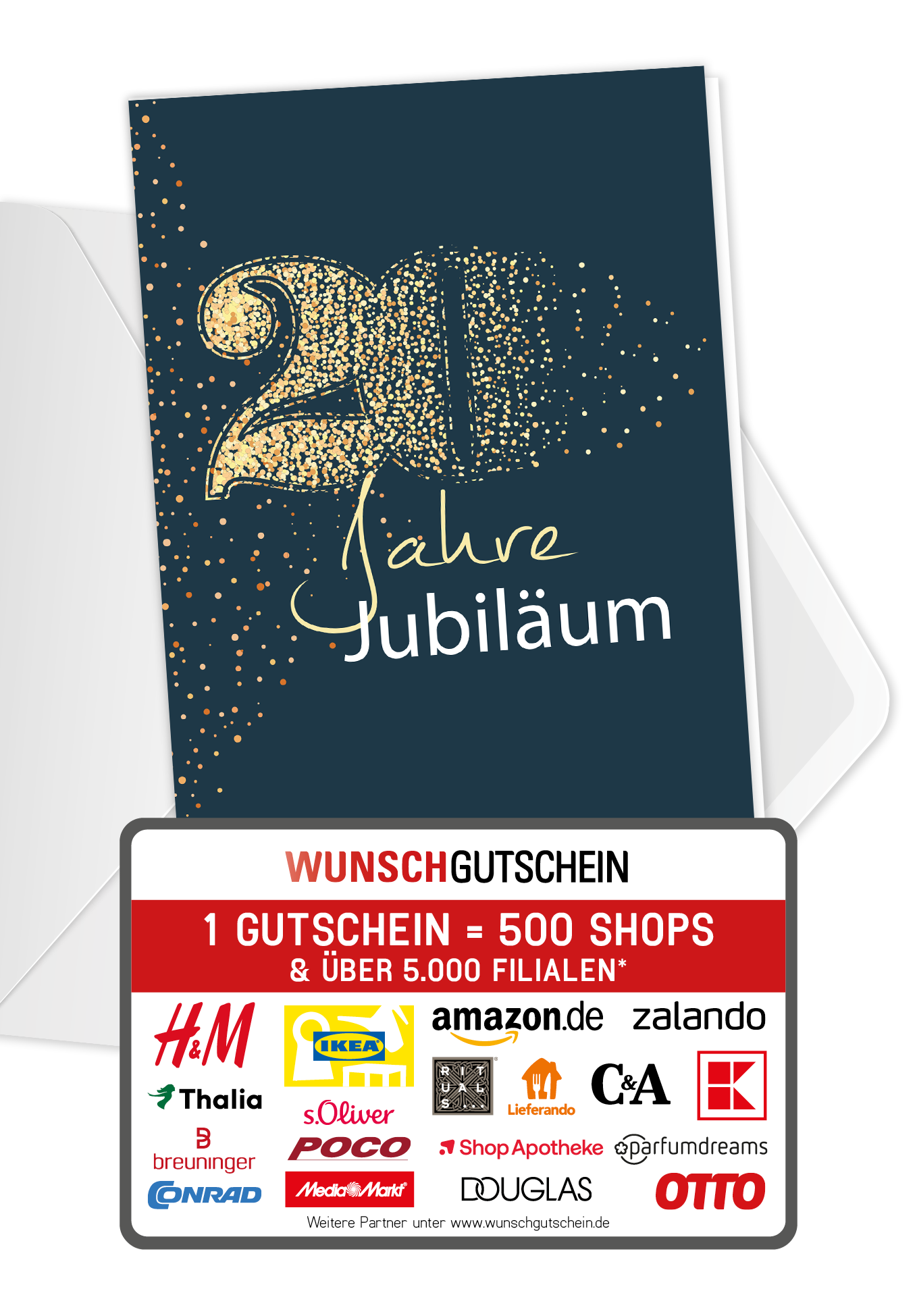 20 Jahre Jubiläum - Blau Gold