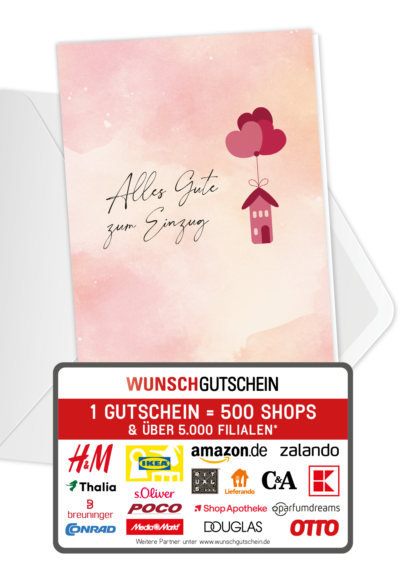 Alles Gute Einzug - Herz Haus
