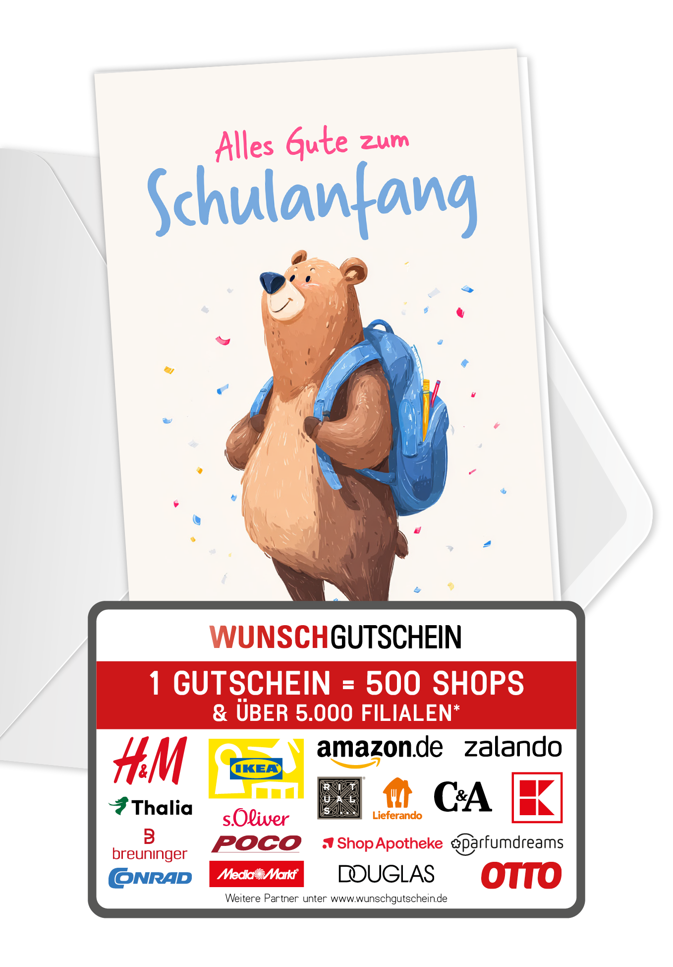 Alles Gute Schulanfang - Bär