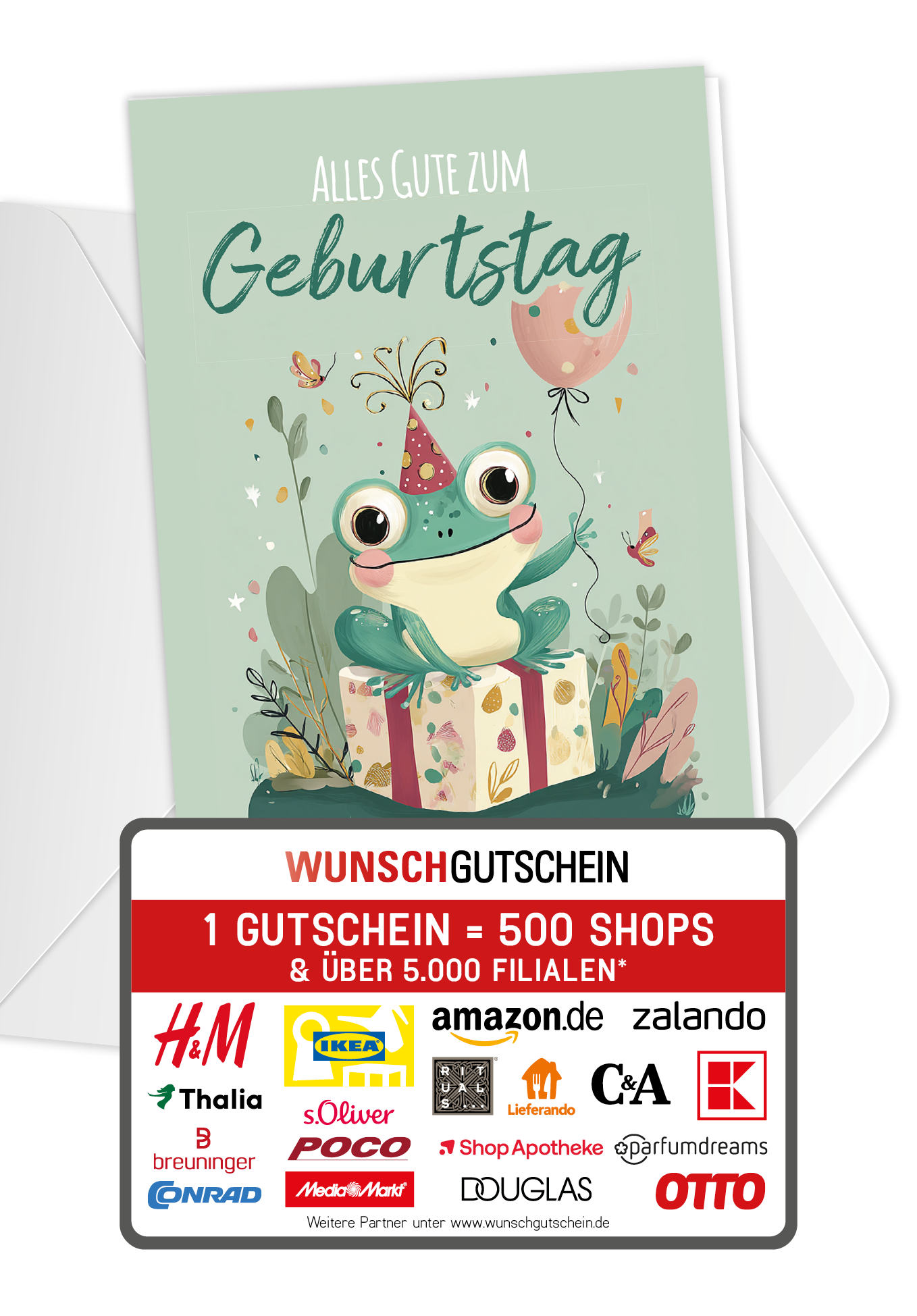Alles Gute zum Geburtstag - Frosch