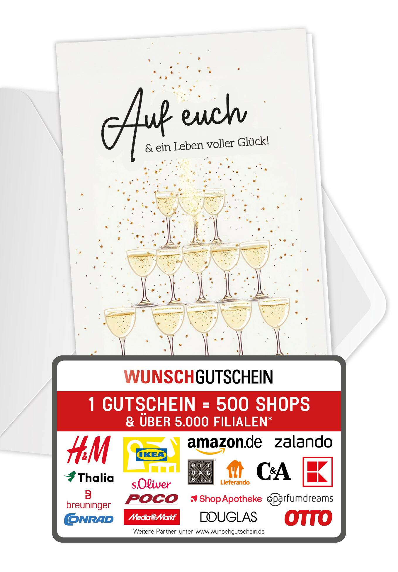 Auf euch - Champagner Pyramide