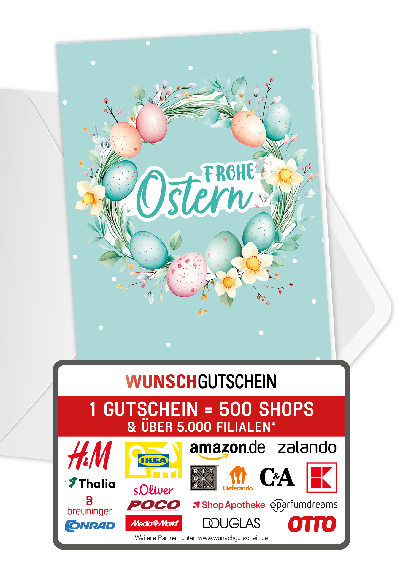 Frohe Ostern - Eierkranz