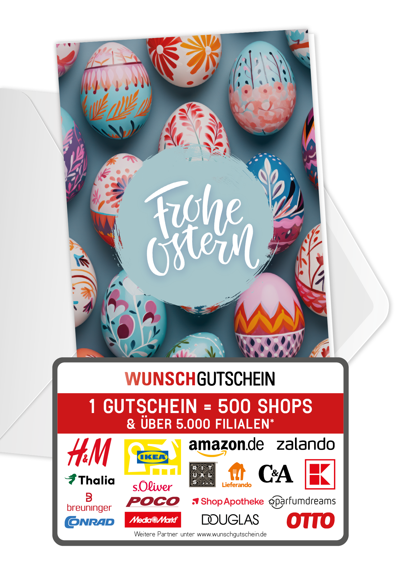 Frohe Ostern - Ostereier Bunt