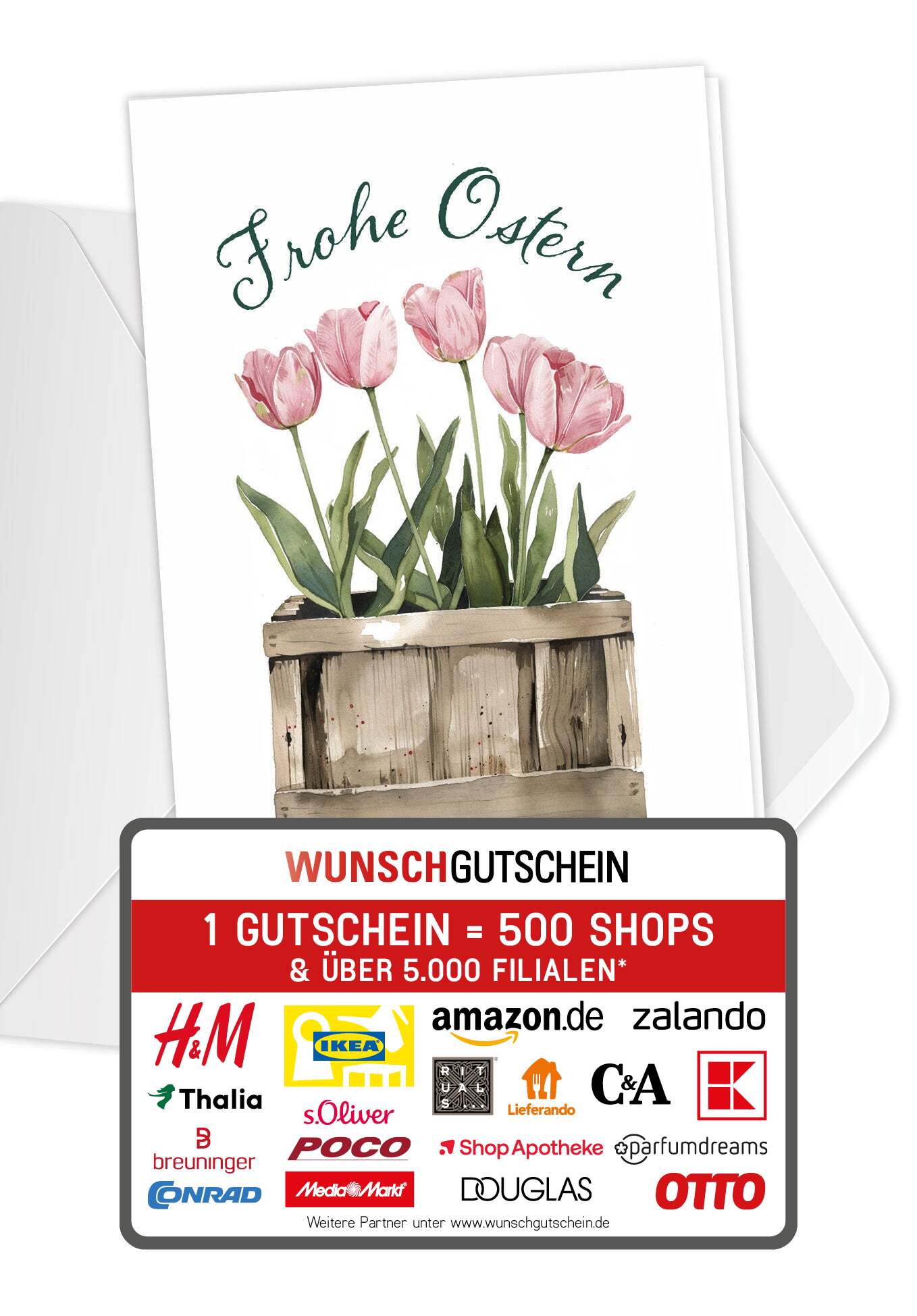 Frohe Ostern - Tulpen Box