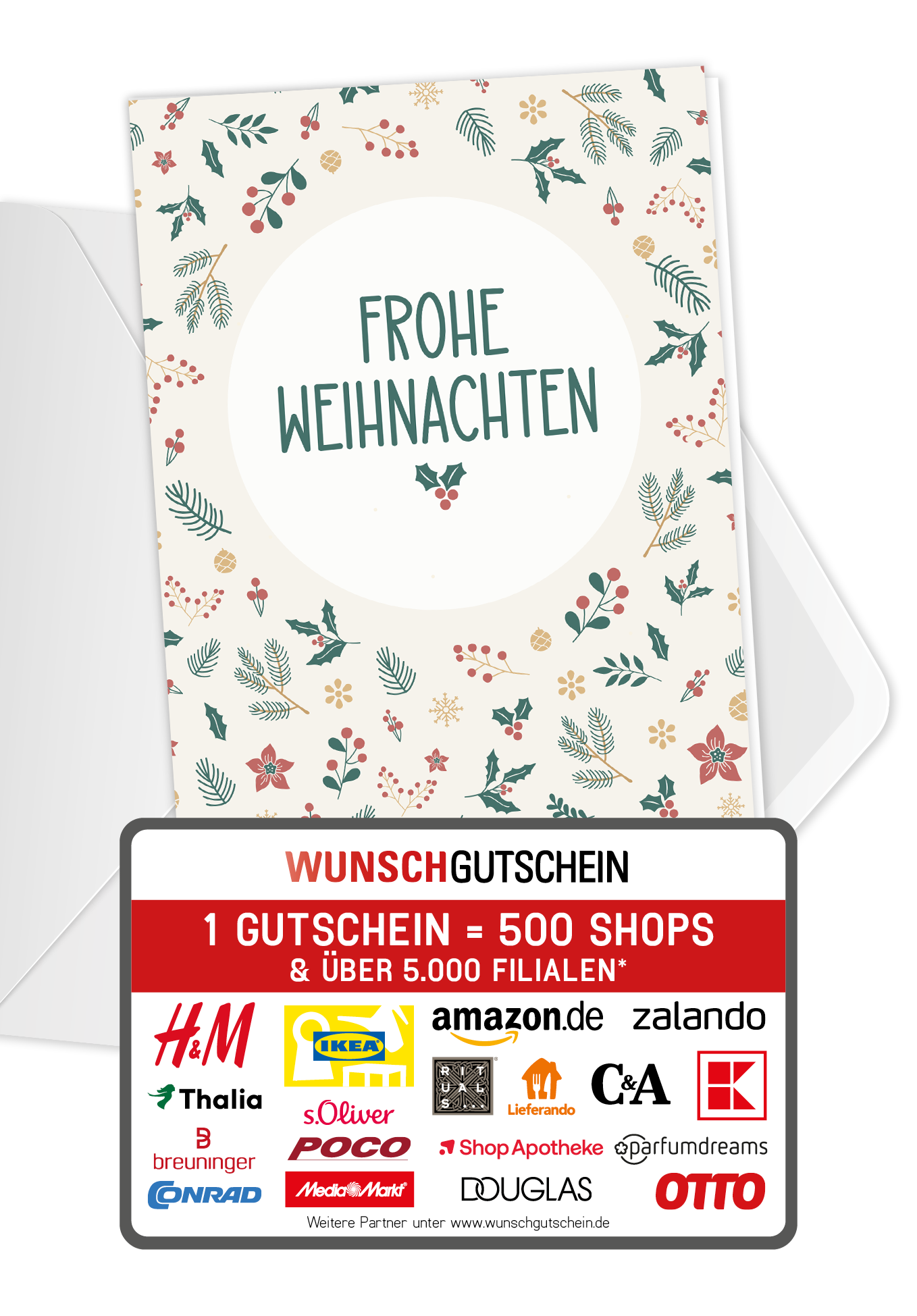 Frohe Weihnachten - Zweige