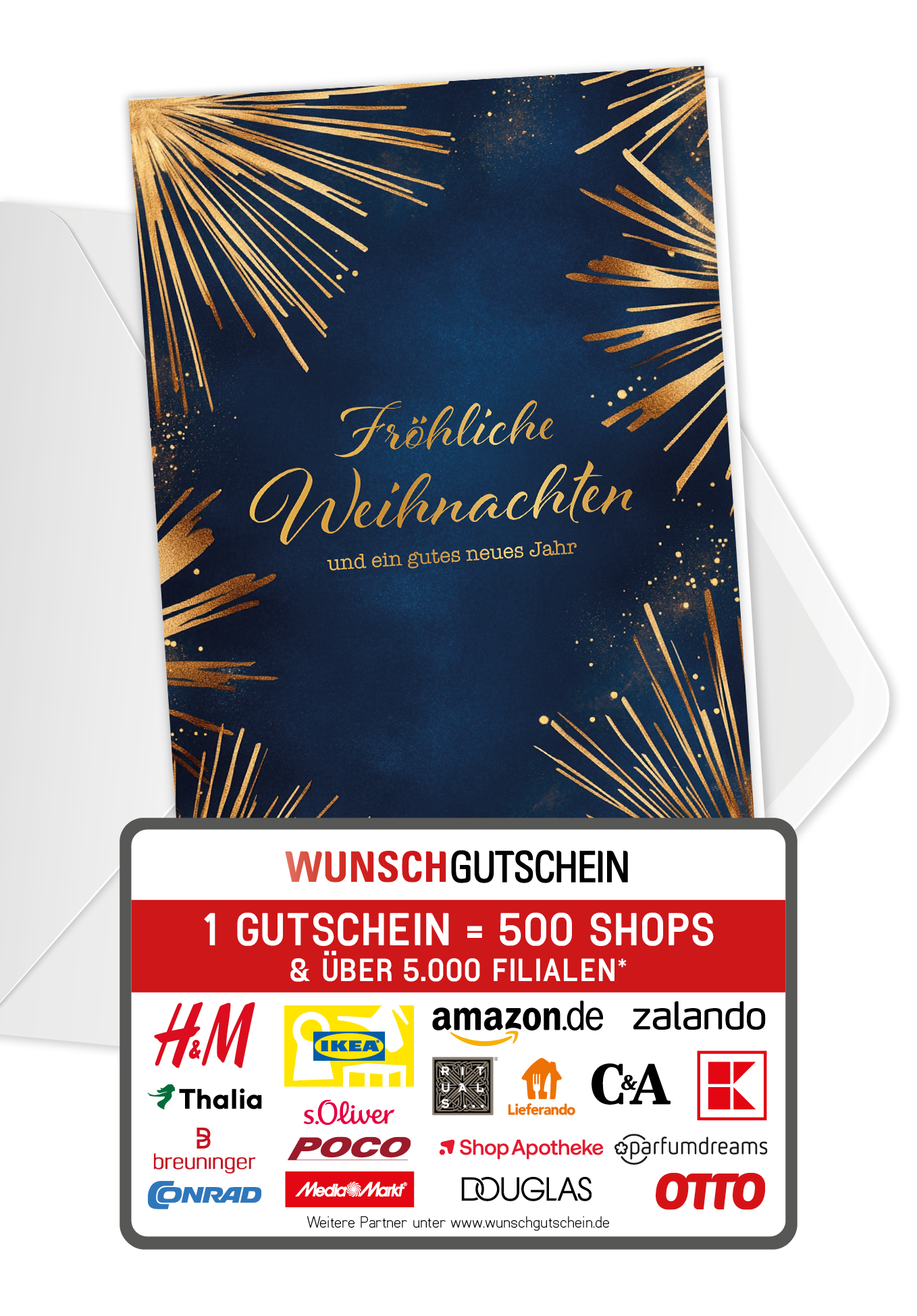 Fröhliche Weihnachten - Feuerwerk