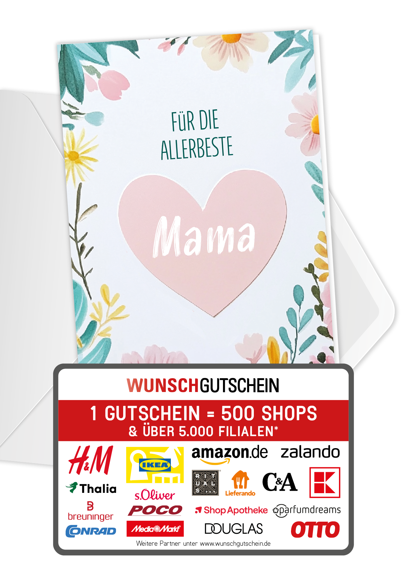 Für die allerbeste Mama - Herz