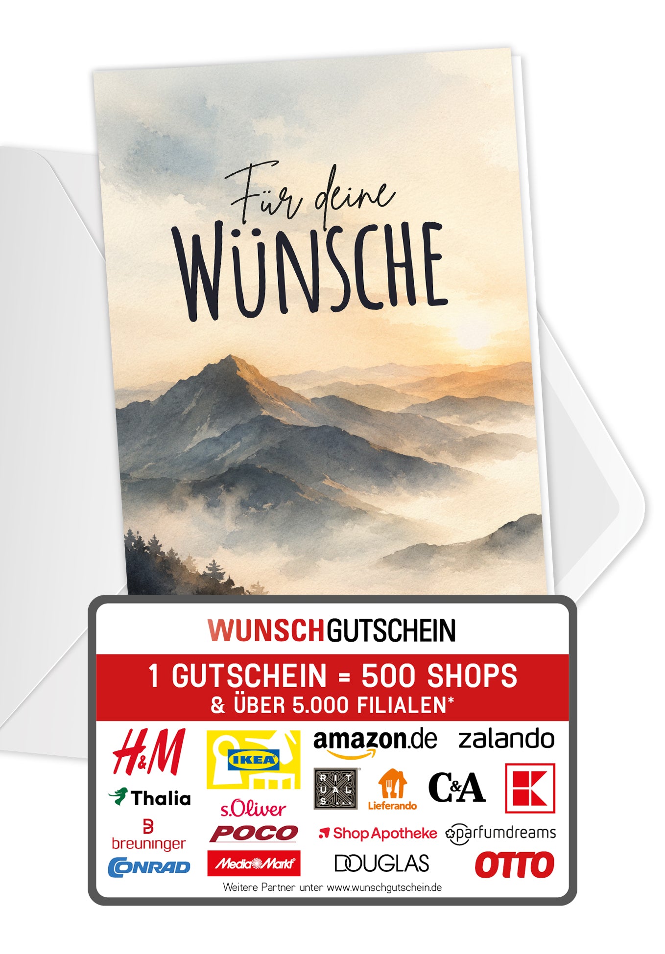Für deine Wünsche - Berge Sonnenaufgang