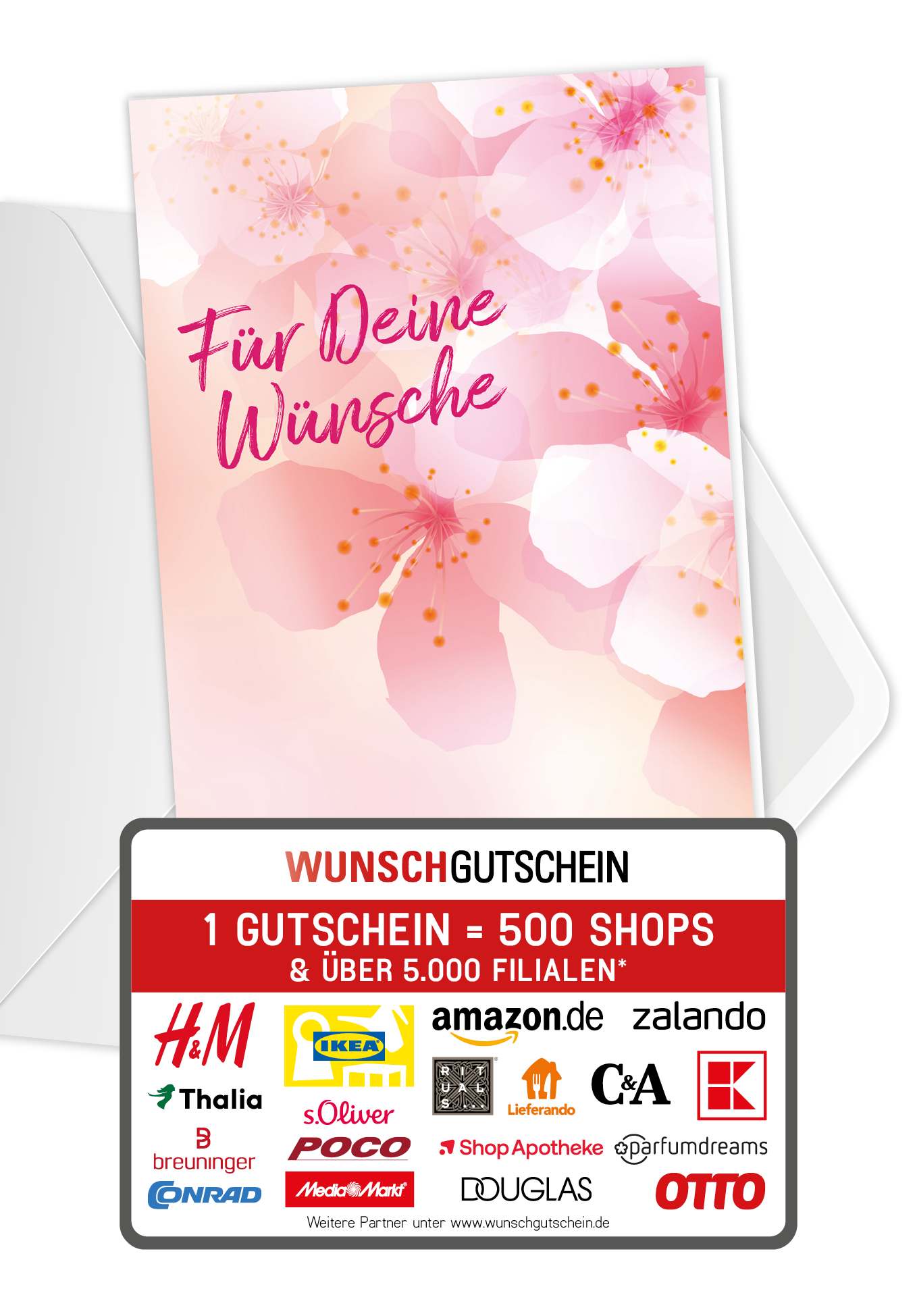Für deine Wünsche - Blumen Rosa