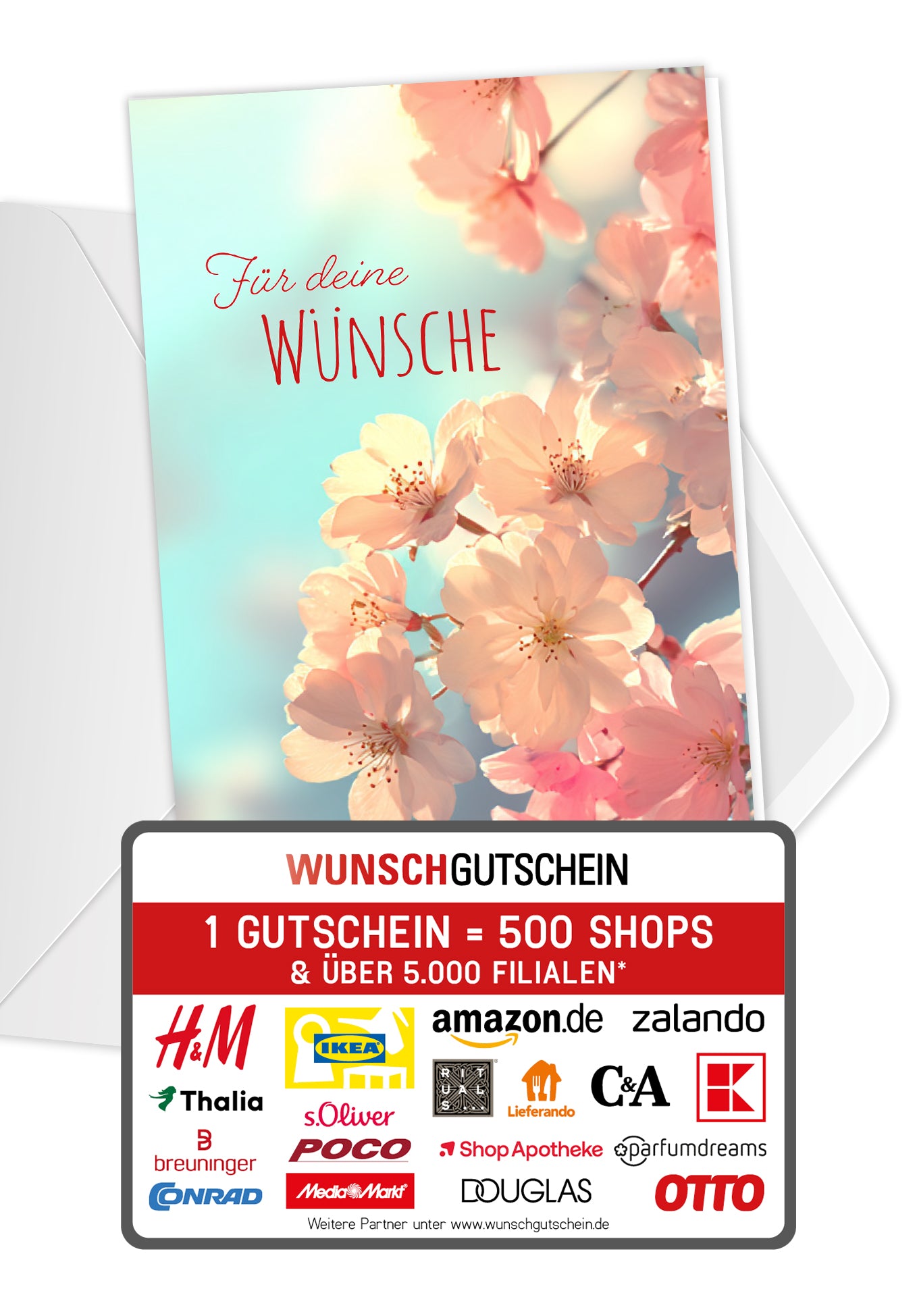 Für Deine Wünsche - Blüten Pink