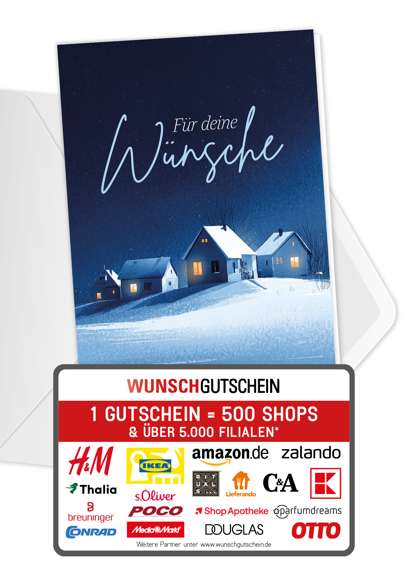 Für deine Wünsche - Winterstadt Blau