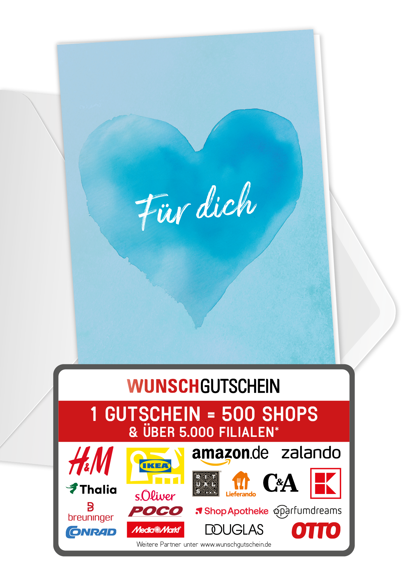 Für dich - Herz Blau