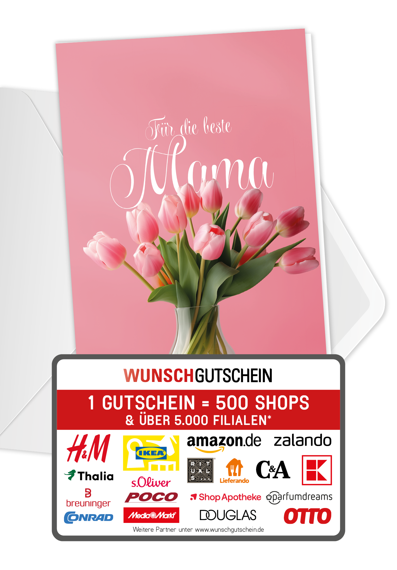 Für die beste Mama - Tulpenvase