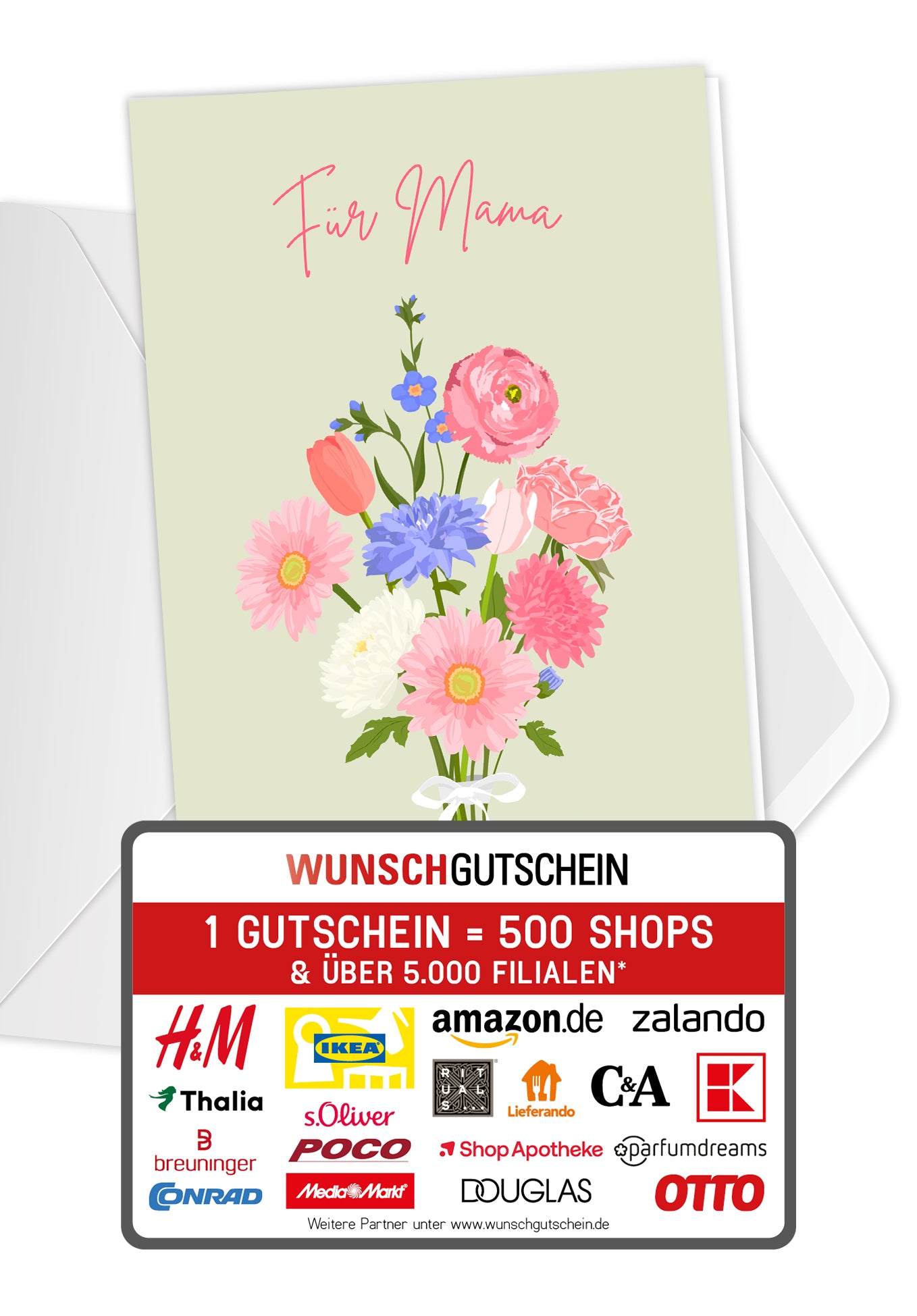 Für Mama - Blumenstrauß Pink