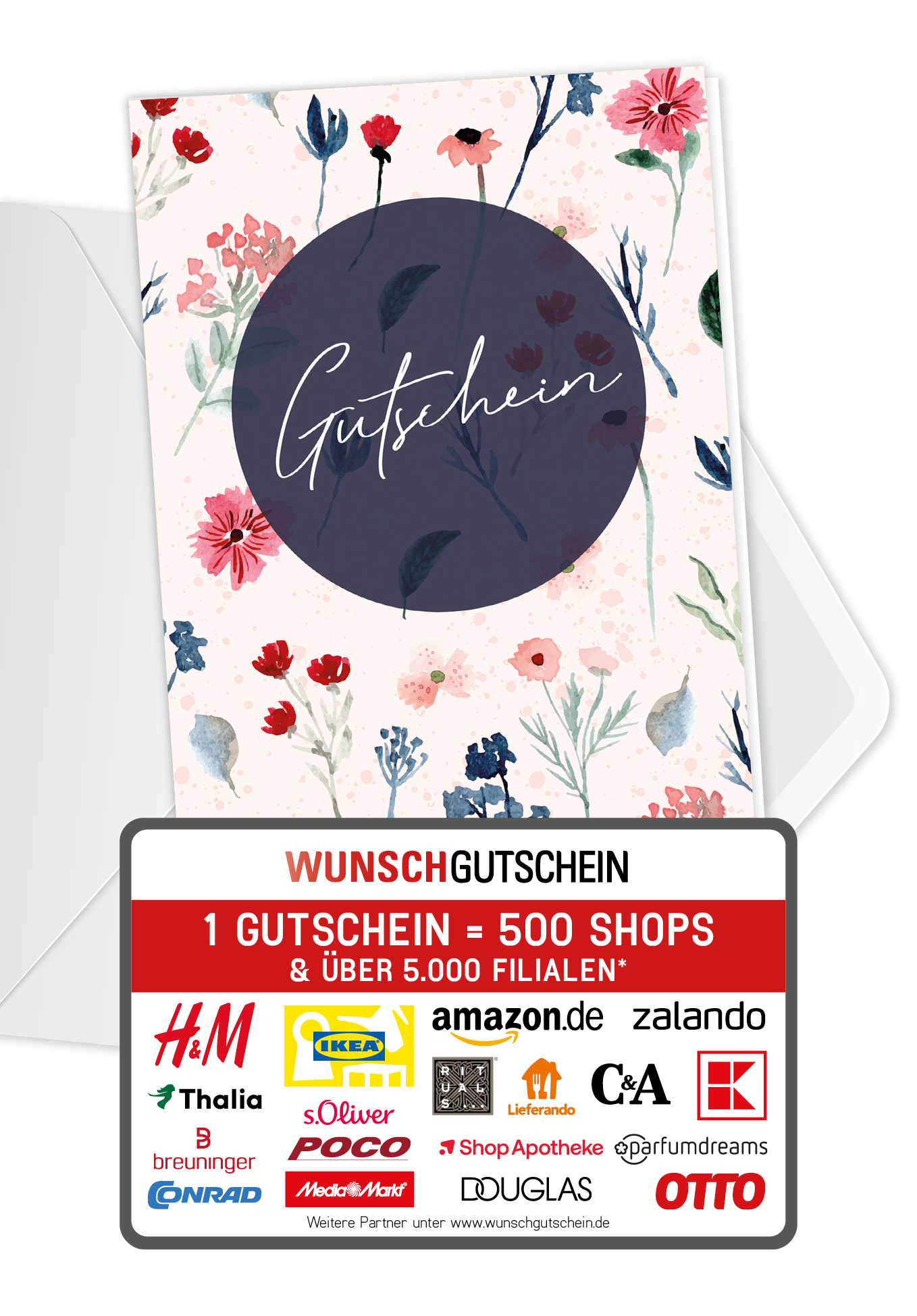 Gutschein - Aquarell Blumen