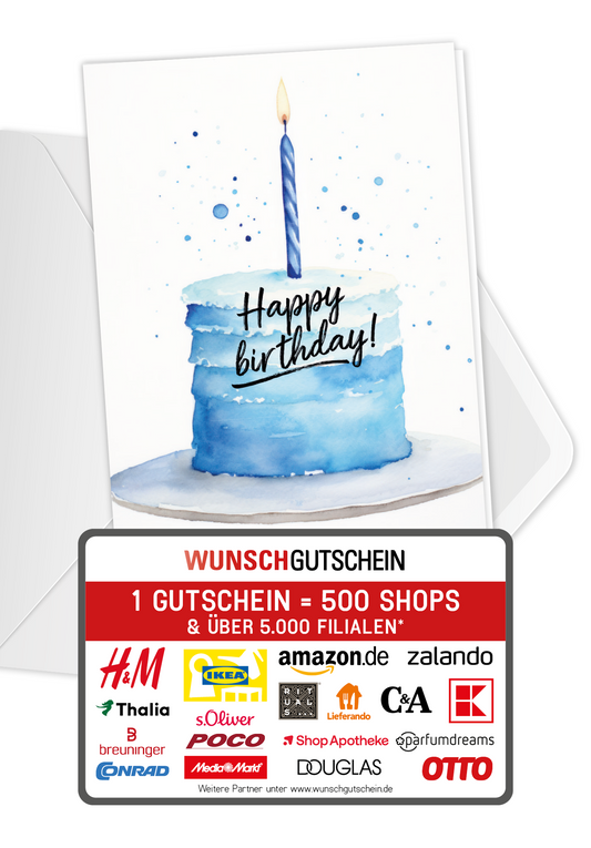 Konfetti Geschenkumschlag – Happy Birthday