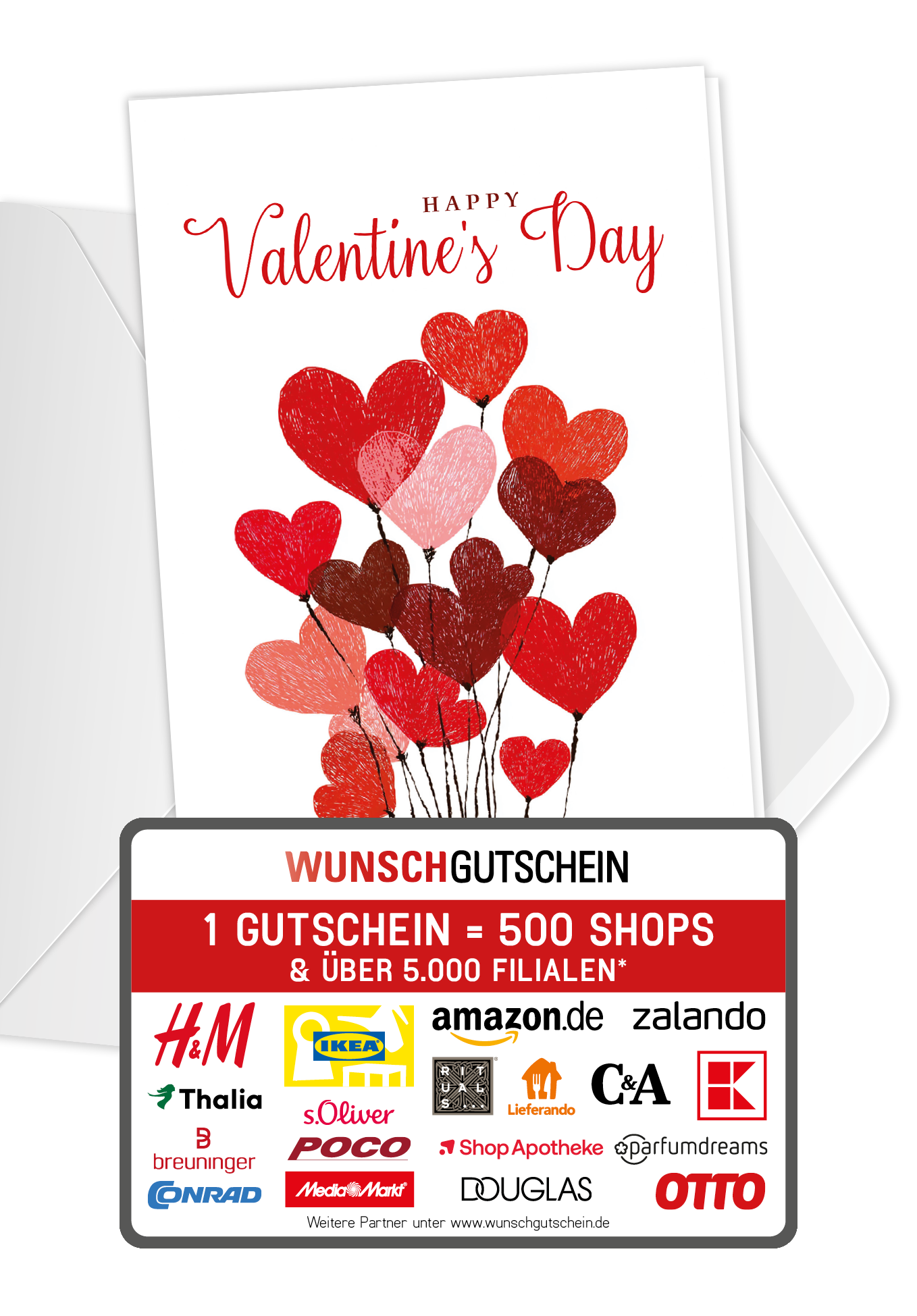 Happy Valentine's Day - Herzballons