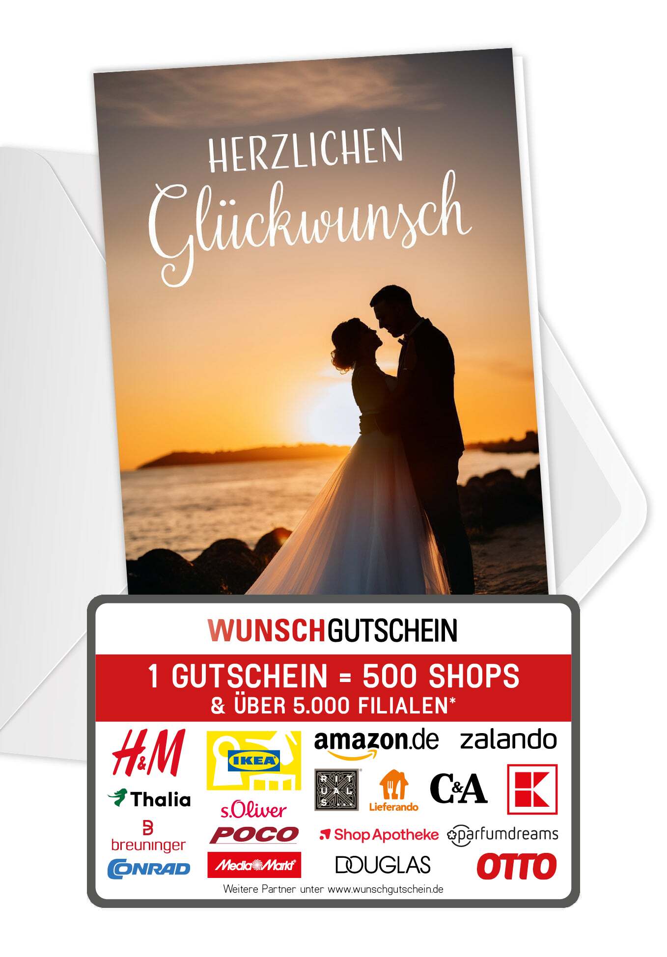 Herzlichen Glückwunsch - Sonnenuntergang