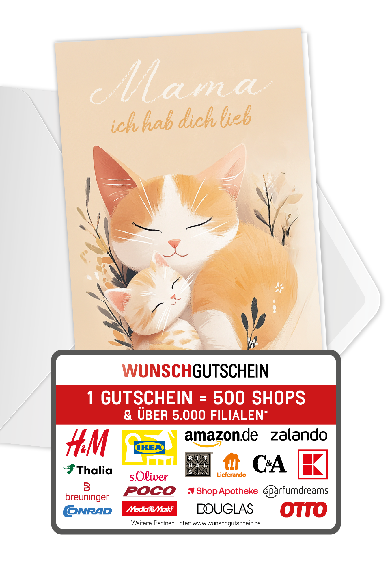 Mama hab dich lieb - Katzen Orange