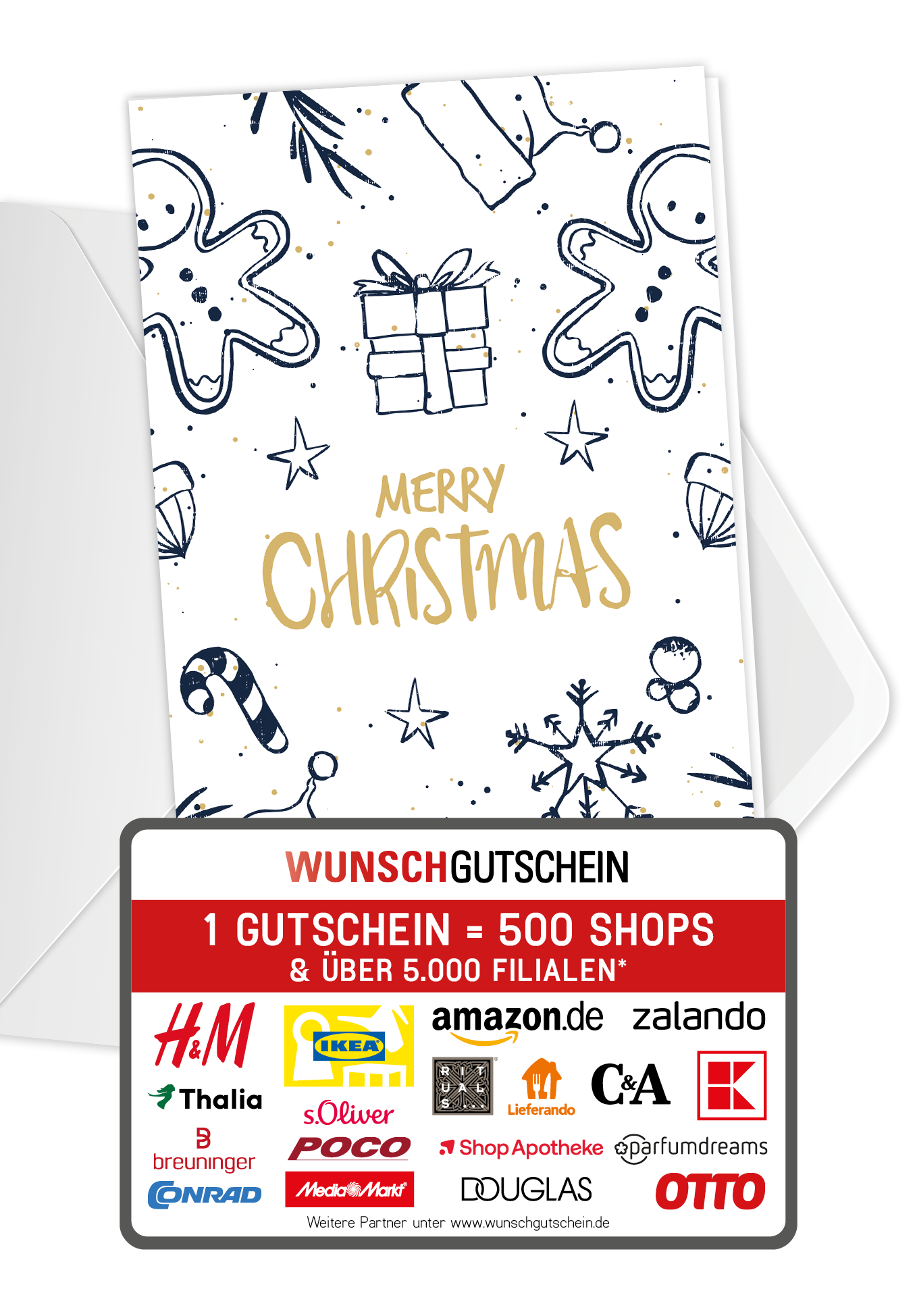 Merry Christmas - Lebkuchen Gold