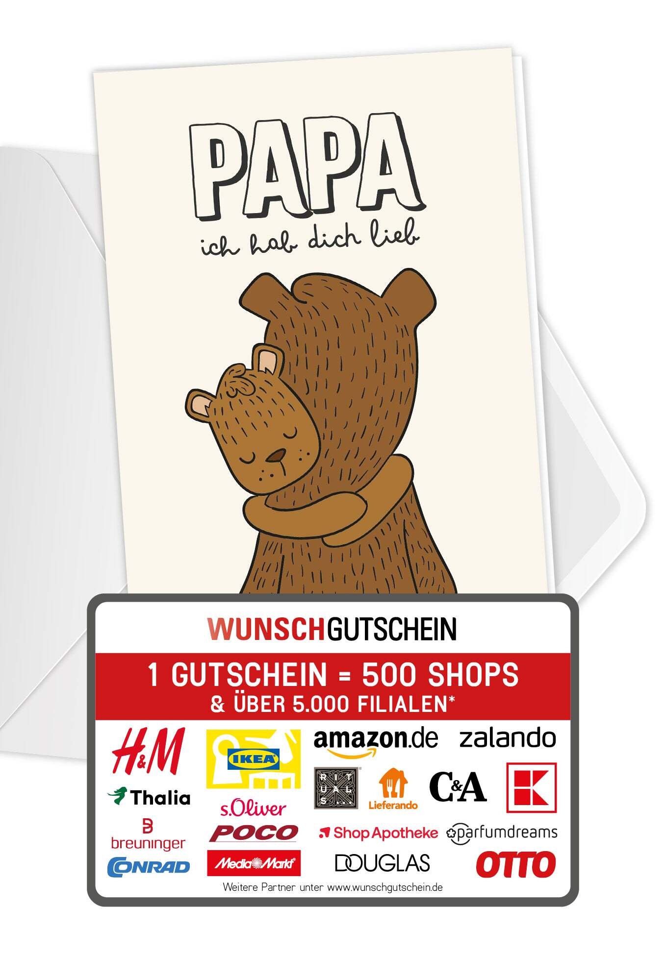 Papa ich hab dich lieb - Bären