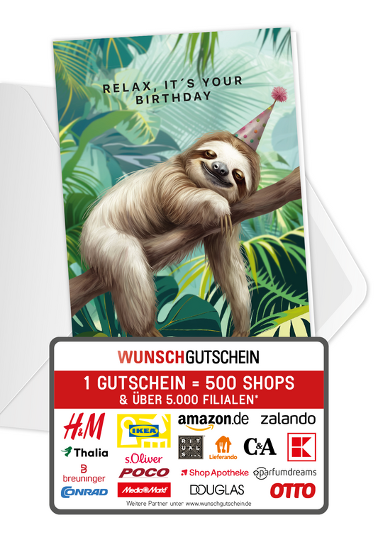 Roter Geschenkumschlag mit personalisierter Handschrift