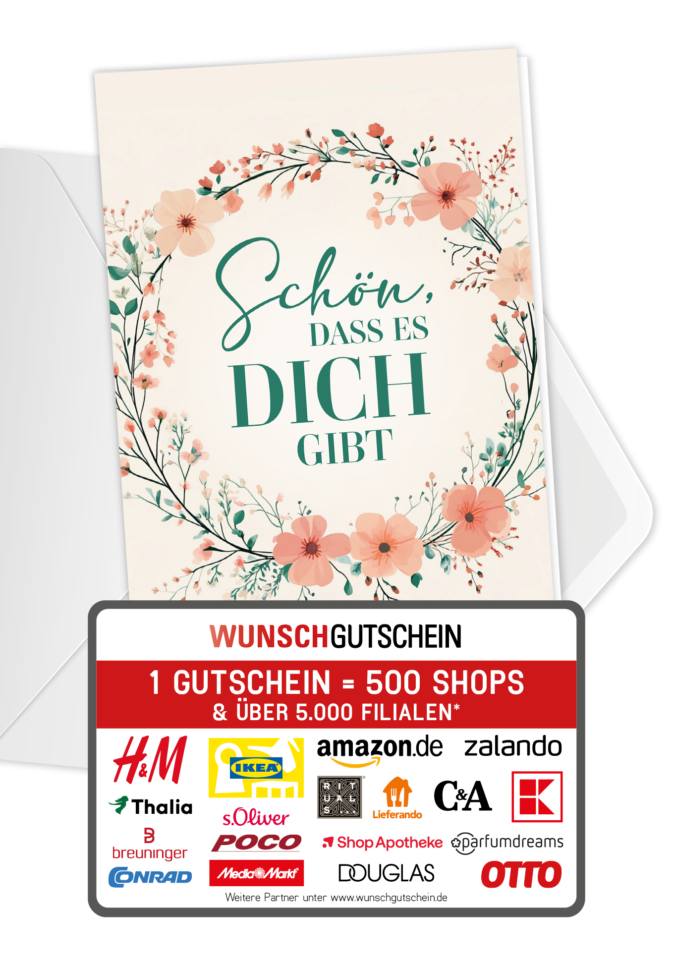 Schön dass es dich gibt - Blumenkranz