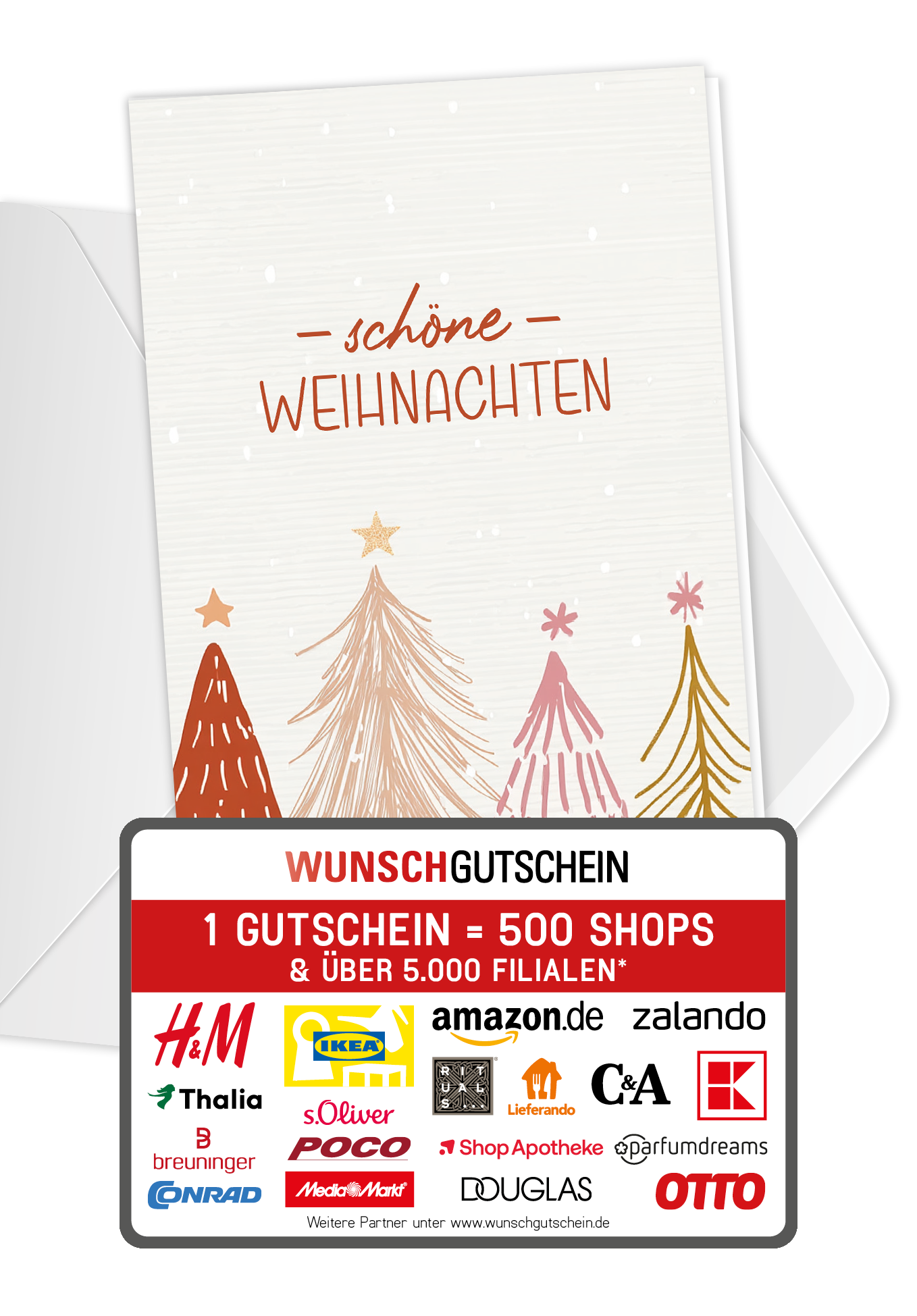 Schöne Weihnachten - Tannenbäume