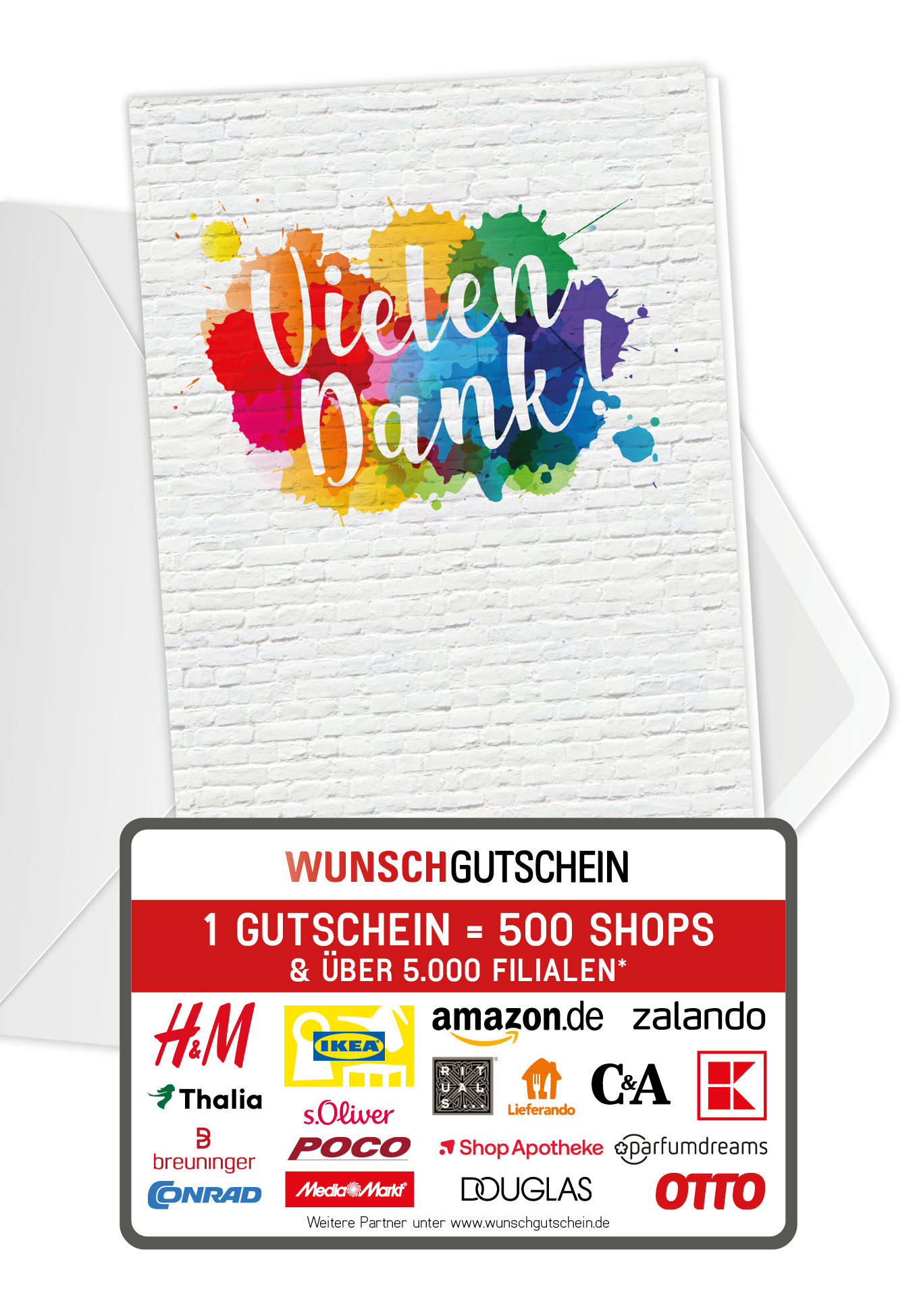 Vielen Dank - Bunte Kleckse