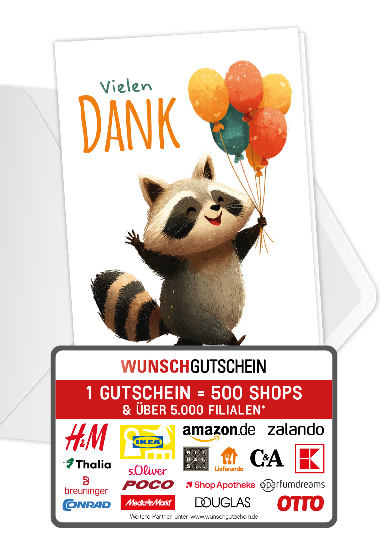 Vielen Dank - Waschbär