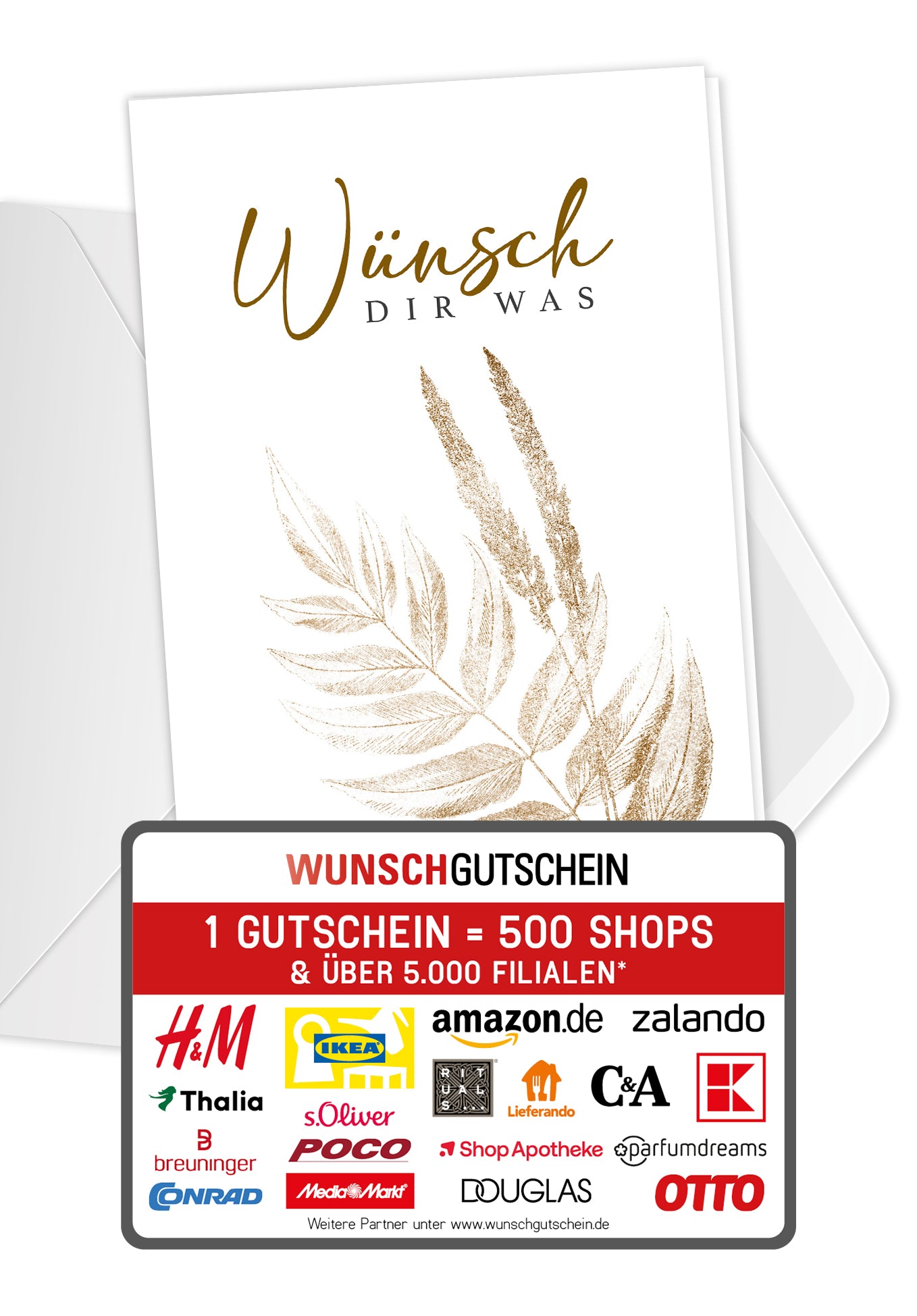 Wünsch dir was - Blätter Gold
