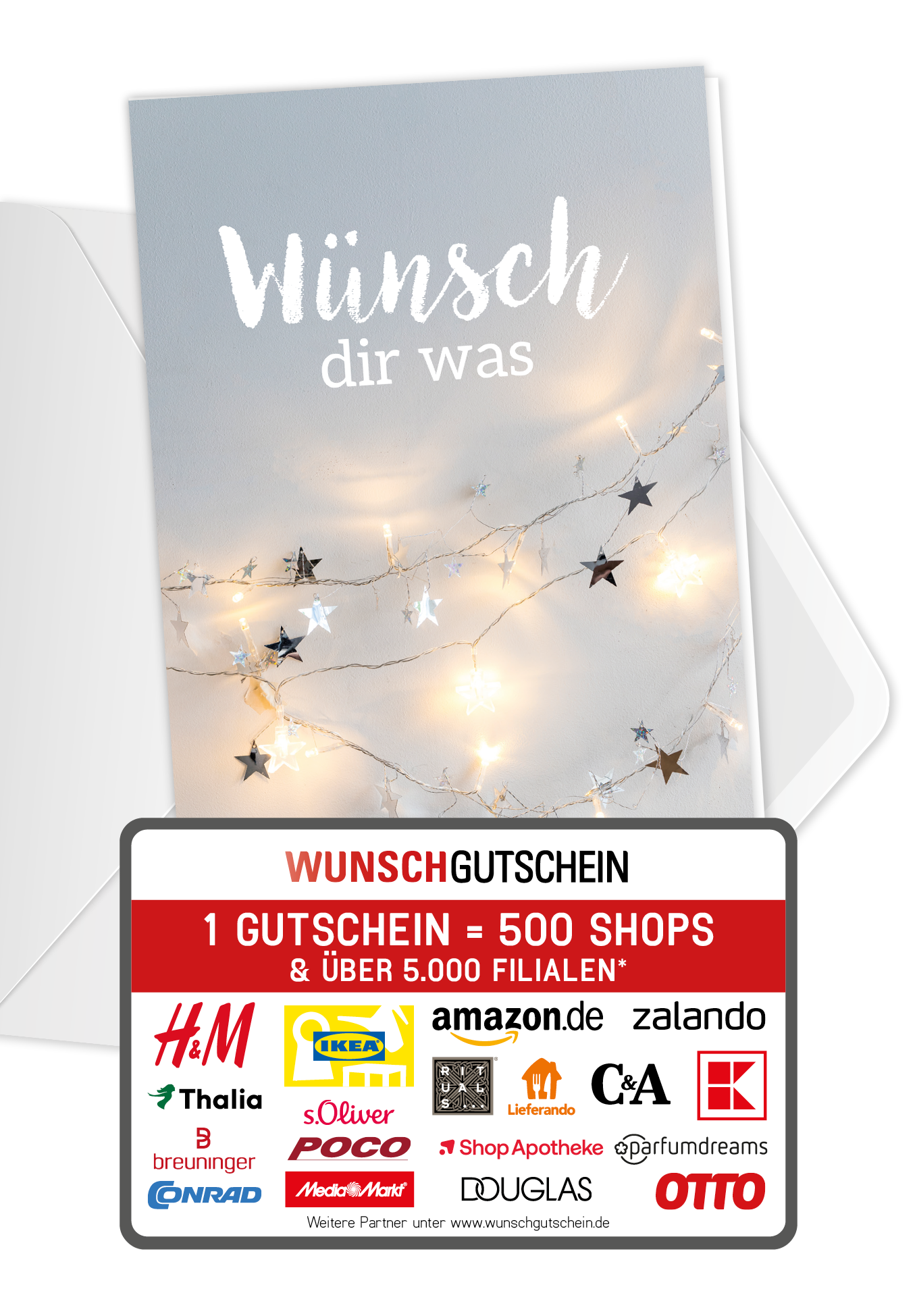 Wünsch dir was - Lichterkette Sterne