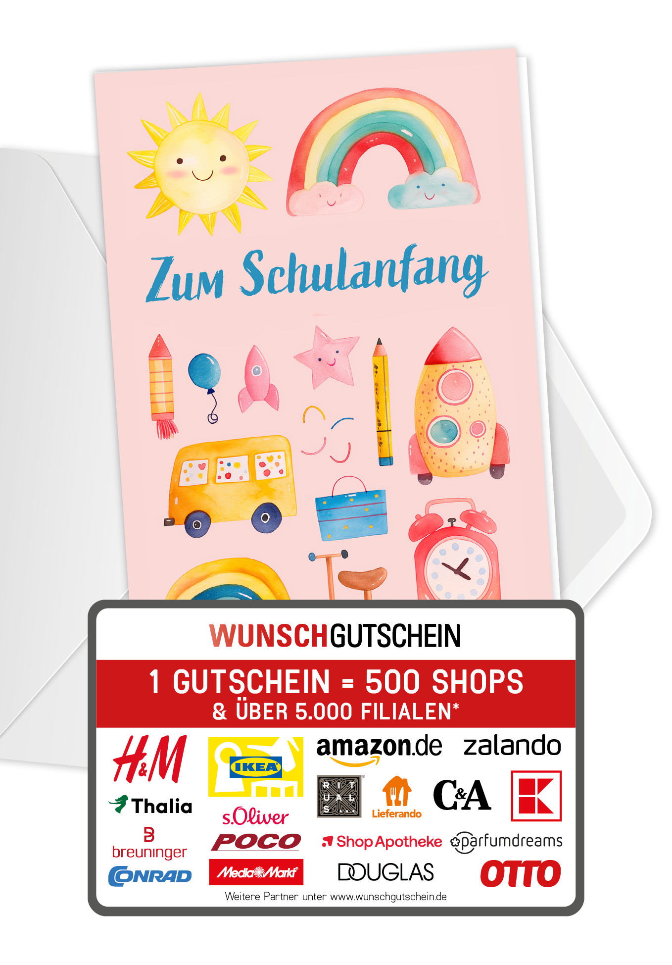 Zum Schulanfang - Wasserfarbe