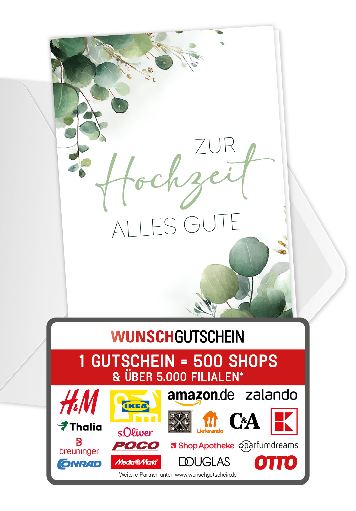 Zur Hochzeit alles Gute - Eukalyptus